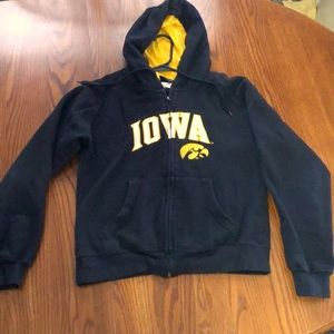Ladies IOWA Hawkeye zip up sweatshirt size: M